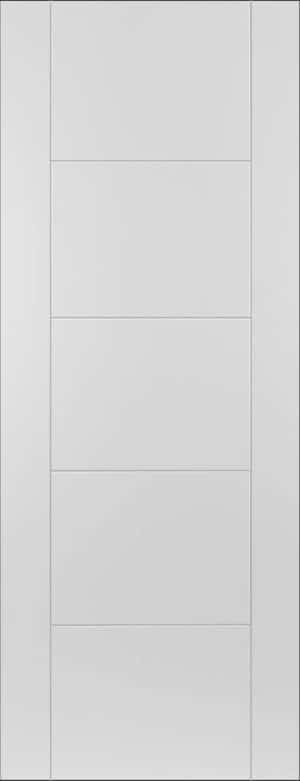 WhiteISEO Semi Solid Primed Internal Door - Mendes Doors