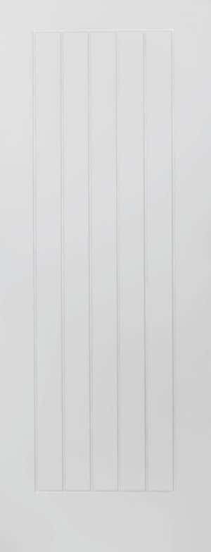 White Mexicano FD30 Primed Internal Door - Mendes Doors