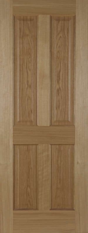 Oak 4 Panel Recessed Unfinished Internal Door - Mendes Doors