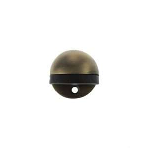 Atlantic Half-Moon Premium Floor Mounted Door Stop - Matt Antique Brass