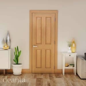 Bury Prefinished Oak FD30 Internal Door FSC - Deanta Doors
