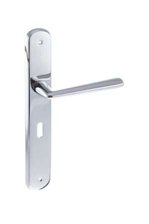 Forme Brigette Solid Brass Key Lever on Backplate - Polished Chrome