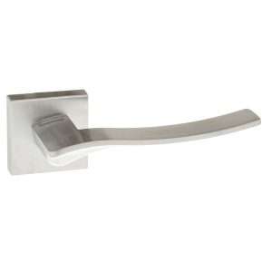 Forme Olimpia Designer Lever on Minimal Square Rose - Satin Chrome
