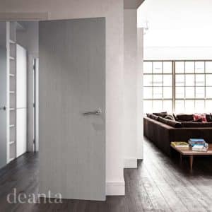 Flush Light Grey Ash FD60 Internal Door 6mm Lipping FSC - Deanta Doors