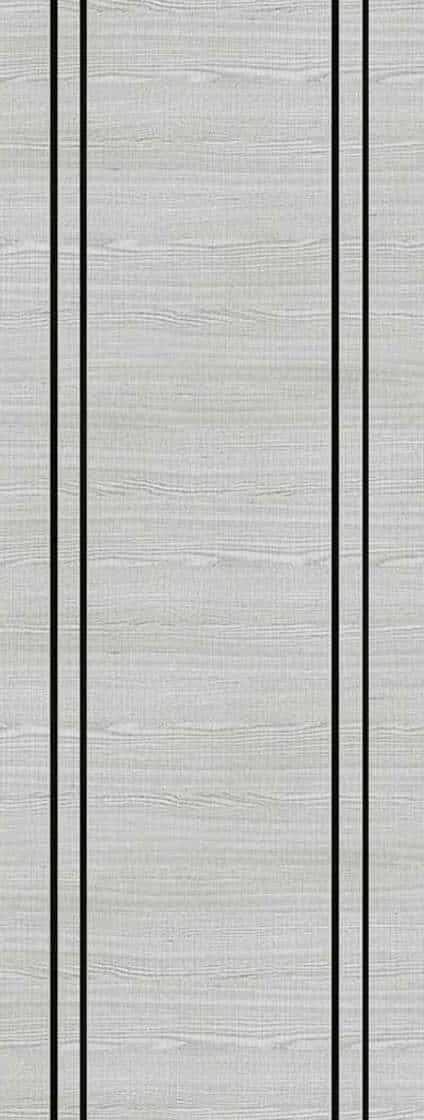 Flush Light Grey Ash Internal Door Vertical Inlay FD60 6mm Lipping FSC - Deanta Doors