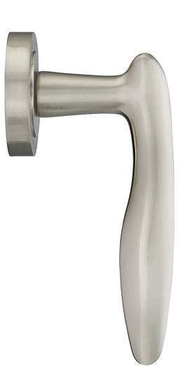 Swish - Satin Nickel Lever on Round Rose