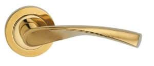 Verto - PVD (Brass) Lever on Round Rose