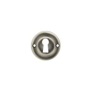 Old English Solid Brass Open Key Hole Escutcheon - Matt Gun Metal