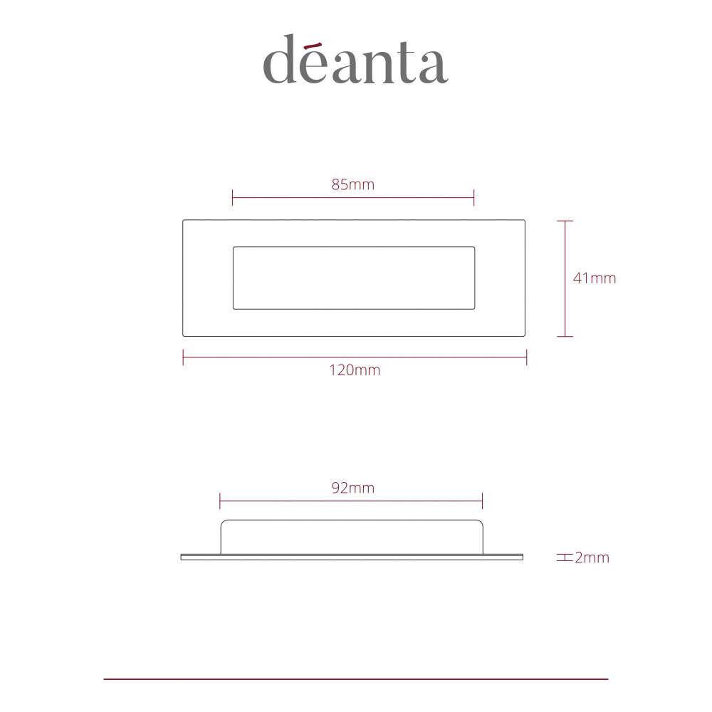 Slim Pocket Door Finger Pull Handle - Deanta Doors - Image 3
