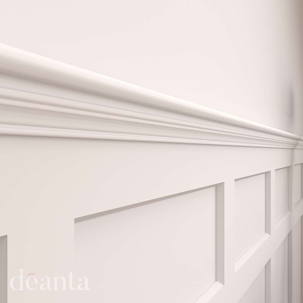 White Primed Bullnose Moulding - Deanta Doors - Image 2