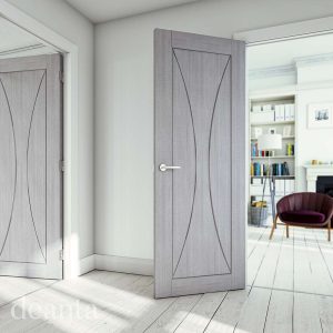 Sorrento Light Grey Ash FD30 Internal Door FSC - Deanta Doors