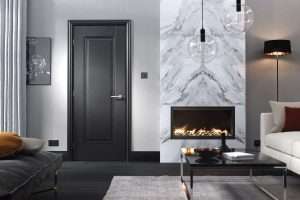 Eindhoven Primed Plus Black Internal Door - LPD Doors