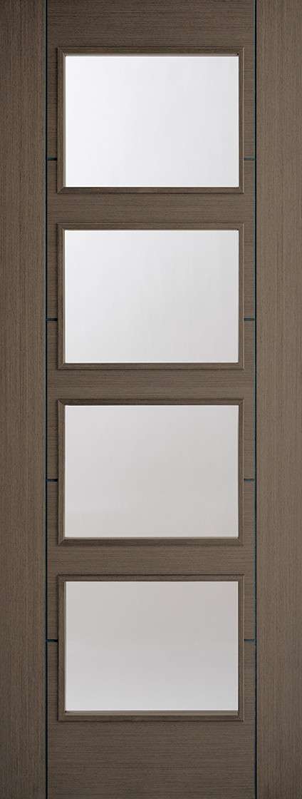 Vancouver 4L Pre-Finished Chocolate Grey Internal Door - LPD Doors