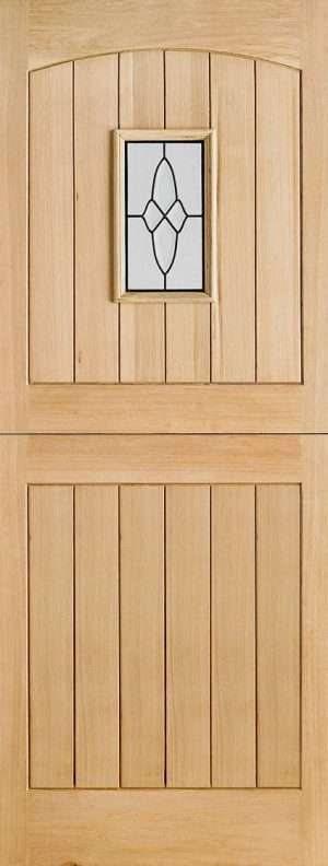 Cottage Stable 1L Unfinished Oak External Door - LPD Doors