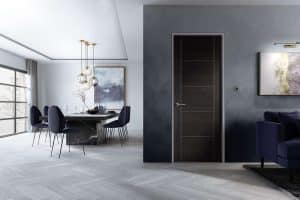 Laminate Dark Grey Vancouve FD30 Internal Door - LPD Doors