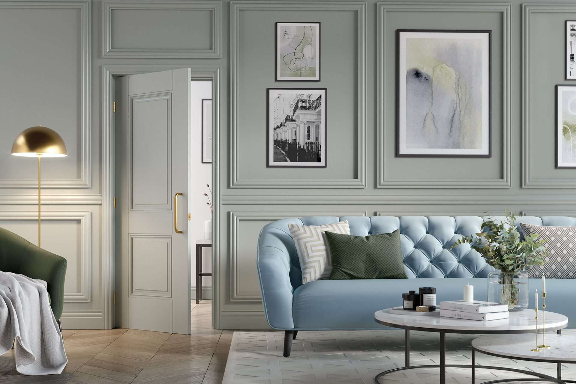 Arnhem Primed Plus White Internal Door - LPD Doors - Image 2