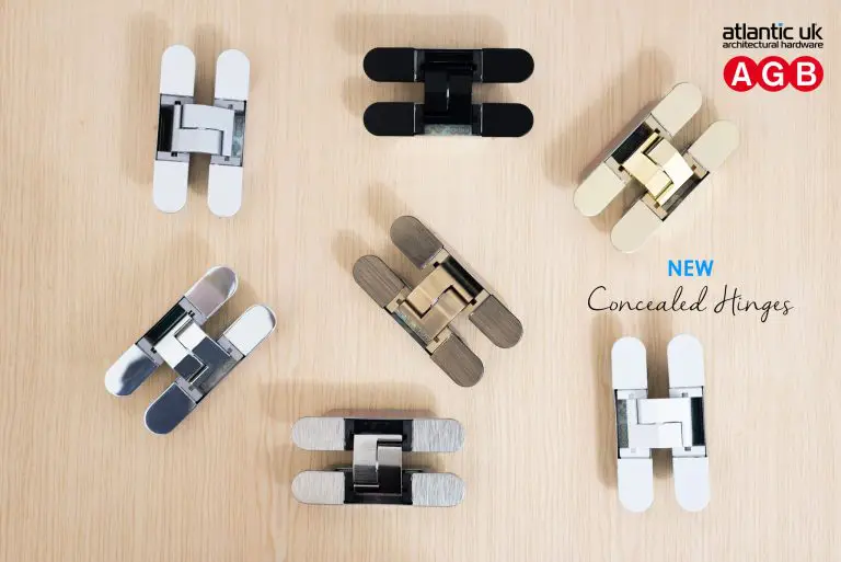 AGB Eclipse Fire Rated Adjustable Concealed Hinge - Matt Antique Brass - Image 3