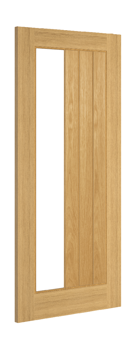 Ely Prefinished Oak 1SL Glazed Internal Door FSC - Deanta Doors - Image 3